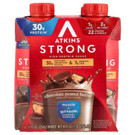 <img alt="Atkins, Strong, High Protein Shake, Chocolate Peanut Butter, 4 Shakes, 11 fl oz (325 ml) Each" title="Atkins, Strong, High Protein Shake, Chocolate Peanut Butter, 4 Shakes, 11 fl oz (325 ml) Each,637480005326"