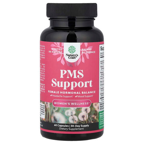 <img alt="Natures Craft, Womens Wellness, PMS Support, 60 Capsules" title="Natures Craft, Womens Wellness, PMS Support, 60 Capsules,850034386003"