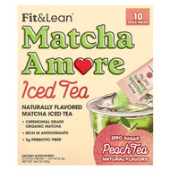 <img alt="Fit & Lean, Matcha Amore Iced Tea, Peach Tea, 10 Stick Packs, 0.17 oz (4.7 g) Each" title="Fit & Lean, Matcha Amore Iced Tea, Peach Tea, 10 Stick Packs, 0.17 oz (4.7 g) Each,666222010205"