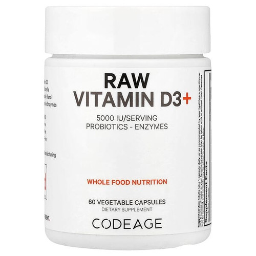 <img alt="Codeage, Raw Vitamin D3+, 60 Vegetable Capsules" title="Codeage, Raw Vitamin D3+, 60 Vegetable Capsules,850049609401"