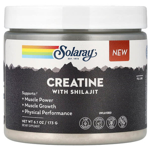 <img alt="Solaray, Creatine with Shilajit, Unflavored, 6.1 oz (173 g)" title="Solaray, Creatine with Shilajit, Unflavored, 6.1 oz (173 g),076280185461"