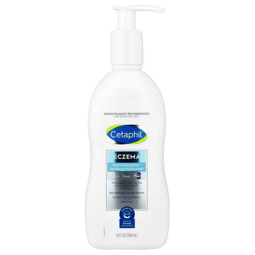 <img alt="Cetaphil, Eczema, Restoraderm Soothing Moisturizer, For Sensitive Skin, Fragrance Free, 10 fl oz (296 ml)" title="Cetaphil, Eczema, Restoraderm Soothing Moisturizer, For Sensitive Skin, Fragrance Free, 10 fl oz (296 ml),302990115048"