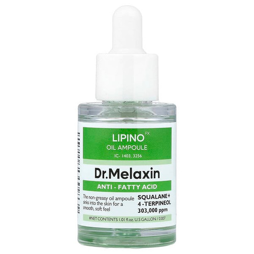 <img alt="Dr.Melaxin, Lipino Oil Ampoule, For Oily and Sensitive Skin, 1.01 fl oz (30 ml)" title="Dr.Melaxin, Lipino Oil Ampoule, For Oily and Sensitive Skin, 1.01 fl oz (30 ml),8809886481437"