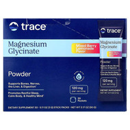 <img alt="Trace, Magnesium Glycinate Powder, Mixed Berry Lemonade, 30 Stick Packs, 0.11 oz (3 g) Each" title="Trace, Magnesium Glycinate Powder, Mixed Berry Lemonade, 30 Stick Packs, 0.11 oz (3 g) Each,878941009228"
