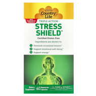 <img alt="Country Life, Triple Action Stress Shield, 60 Vegetarian Capsules" title="Country Life, Triple Action Stress Shield, 60 Vegetarian Capsules,015794050346"