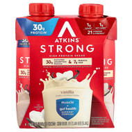 <img alt="Atkins, Strong, High Protein Shake, Vanilla, 4 Shakes, 11 fl oz (325 ml) Each" title="Atkins, Strong, High Protein Shake, Vanilla, 4 Shakes, 11 fl oz (325 ml) Each,637480005357"