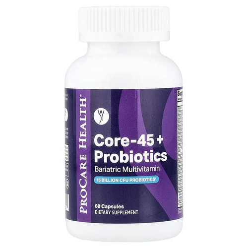 <img alt="ProCare Health, Core-45+ Probiotics, Bariatric Multivitamin, 60 Capsules" title="ProCare Health, Core-45+ Probiotics, Bariatric Multivitamin, 60 Capsules,850067388111"