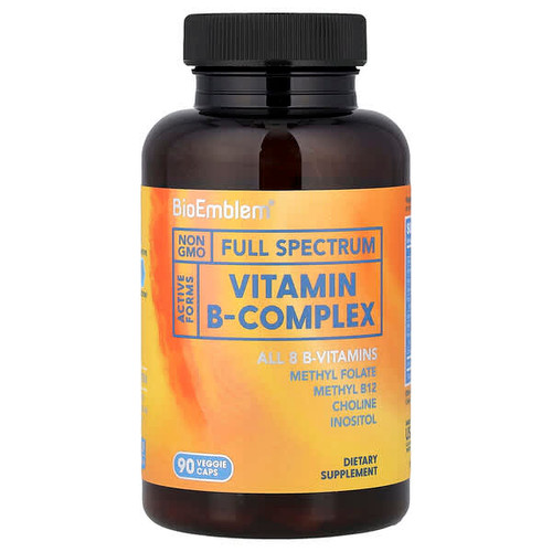 <img alt="BioEmblem, Vitamin B-Complex, 90 Veggie Caps" title="BioEmblem, Vitamin B-Complex, 90 Veggie Caps,810163820090"