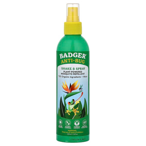 <img alt="Badger, Anti-Bug, Plant-Powered Mosquito Repellent, 8 fl oz (237 ml)" title="Badger, Anti-Bug, Plant-Powered Mosquito Repellent, 8 fl oz (237 ml),634084296051"
