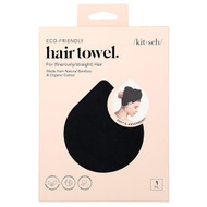 <img alt="Kitsch, Eco-Friendly Hair Towel, Black, 1 Piece" title="Kitsch, Eco-Friendly Hair Towel, Black, 1 Piece,819677026363"