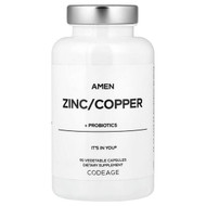 <img alt="Codeage, Amen, Zinc-Copper + Probiotics, 90 Vegetable Capsules" title="Codeage, Amen, Zinc-Copper + Probiotics, 90 Vegetable Capsules,853919008700"