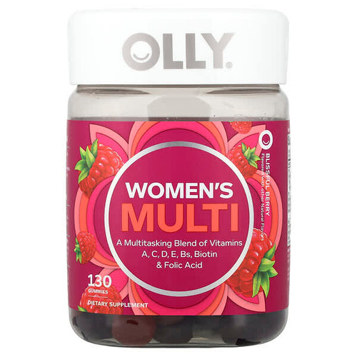 <img alt="OLLY, Womens Multi, Blissful Berry, 130 Gummies" title="OLLY, Womens Multi, Blissful Berry, 130 Gummies,852933008031"