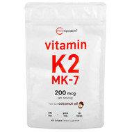 <img alt="Micro Ingredients, Vitamin K2, MK-7, 200 mcg, 300 Softgels" title="Micro Ingredients, Vitamin K2, MK-7, 200 mcg, 300 Softgels,850015616716"