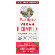 <img alt="MaryRuths, Vegan B Complex Liquid Drops, Cherry, 1 fl oz (30 ml)" title="MaryRuths, Vegan B Complex Liquid Drops, Cherry, 1 fl oz (30 ml),850029392996"
