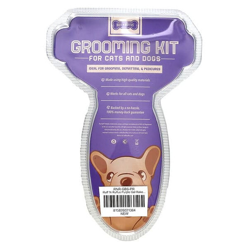 <img alt="Ruff N Ruffus, Grooming Kit for Cats and Dogs, Gel Rake & Nail Clipper, Purple, 1 Gel Rake 1 Nail Clipper" title="Ruff N Ruffus, Grooming Kit for Cats and Dogs, Gel Rake & Nail Clipper, Purple, 1 Gel Rake 1 Nail Clipper,815826021364"