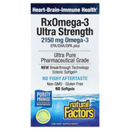 <img alt="Natural Factors, RxOmega-3, 60 Softgels (1,570 mg per Softgel)" title="Natural Factors, RxOmega-3, 60 Softgels (1,570 mg per Softgel),068958354903"