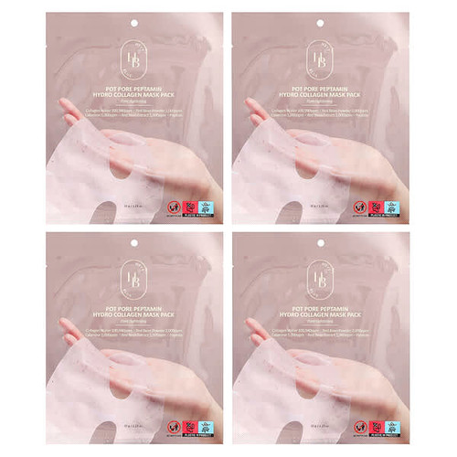 <img alt="HeveBlue Global, Pot Pore Peptamin Hydro Collagen Beauty Mask Pack, 4 Sheets, 1.23 oz (35 g) Each" title="HeveBlue Global, Pot Pore Peptamin Hydro Collagen Beauty Mask Pack, 4 Sheets, 1.23 oz (35 g) Each,8809931831439"