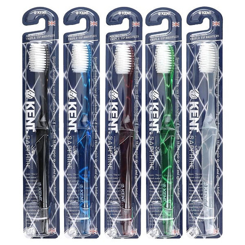 <img alt="Kent, Ultra Soft Tootbrush, Sapphire, 5 Toothbrushes" title="Kent, Ultra Soft Tootbrush, Sapphire, 5 Toothbrushes,8809099143566"