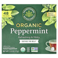 <img alt="Traditional Meds, Organic Peppermint, Caffeine Free, 48 Tea Bags, 2.53 oz (72 g)" title="Traditional Meds, Organic Peppermint, Caffeine Free, 48 Tea Bags, 2.53 oz (72 g),032917008381"