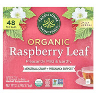 <img alt="Traditional Meds, Organic Raspberry Leaf, Caffeine Free, 48 Wrapped Tea Bags, 2.53 oz (72 g)" title="Traditional Meds, Organic Raspberry Leaf, Caffeine Free, 48 Wrapped Tea Bags, 2.53 oz (72 g),032917008312"