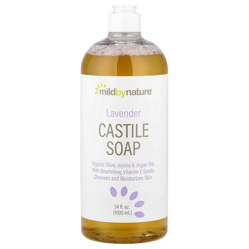 <img alt="Mild By Nature, Castile Soap, Lavender, 34 fl oz (1,005 ml)" title="Mild By Nature, Castile Soap, Lavender, 34 fl oz (1,005 ml),898220020652"