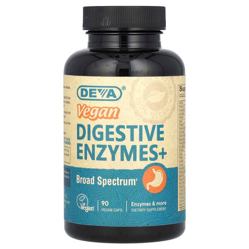 <img alt="Deva, Vegan Digestive Enzymes+, 90 Vegan Caps" title="Deva, Vegan Digestive Enzymes+, 90 Vegan Caps,895634000300"