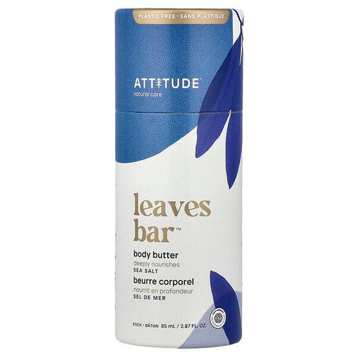 <img alt="ATTITUDE, Leaves Bar, Body Butter Stick, Sea Salt, 2.87 fl oz (85 ml)" title="ATTITUDE, Leaves Bar, Body Butter Stick, Sea Salt, 2.87 fl oz (85 ml),626232171037"