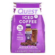 <img alt="Quest Nutrition, Iced Coffee, Mocha Latte, 4 Bottles, 10 fl oz (296 ml) Each" title="Quest Nutrition, Iced Coffee, Mocha Latte, 4 Bottles, 10 fl oz (296 ml) Each,888849014453"