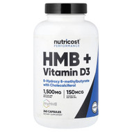 <img alt="Nutricost, Performance, HMB + Vitamin D3, 240 Capsules" title="Nutricost, Performance, HMB + Vitamin D3, 240 Capsules,810014678290"