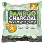 <img alt="basicConcepts, Bamboo Charcoal, Odor Absorbing Bags, 6 Pack" title="basicConcepts, Bamboo Charcoal, Odor Absorbing Bags, 6 Pack,860001404869"