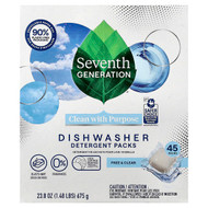 <img alt="Seventh Generation, Dishwasher Detergent Packs, Free & Clear, 45 Packs, 23.8 oz (675 g)" title="Seventh Generation, Dishwasher Detergent Packs, Free & Clear, 45 Packs, 23.8 oz (675 g),732913451753"