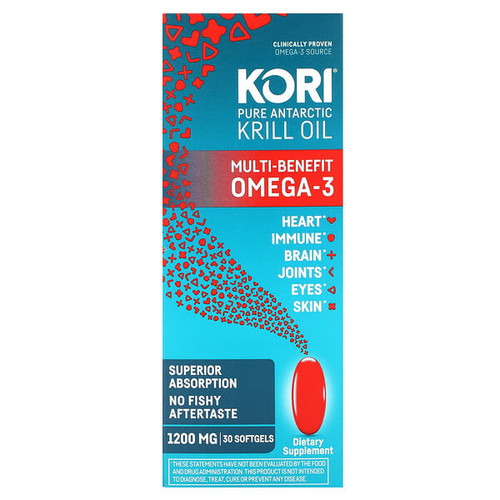 <img alt="Kori, Pure Antarctic Krill Oil, Multi-Benefit Omega-3, 30 Softgels" title="Kori, Pure Antarctic Krill Oil, Multi-Benefit Omega-3, 30 Softgels,850010721026"