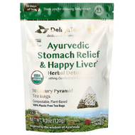 <img alt="DelighTeas, Ayurvedic Stomach Relief & Happy Liver, Herbal Detox Tea, Caffeine Free, 30 Luxury Pyramid Tea Bags, 4.2 oz (120 g)" title="DelighTeas, Ayurvedic Stomach Relief & Happy Liver, Herbal Detox Tea, Caffeine Free, 30 Luxury Pyramid Tea Bags, 4.2 oz (120 g),765464609519"