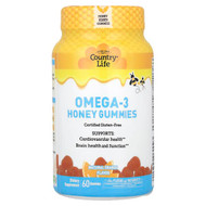 <img alt="Country Life, Omega-3 Honey Gummies, Natural Orange, 60 Gummies" title="Country Life, Omega-3 Honey Gummies, Natural Orange, 60 Gummies,015794060093"
