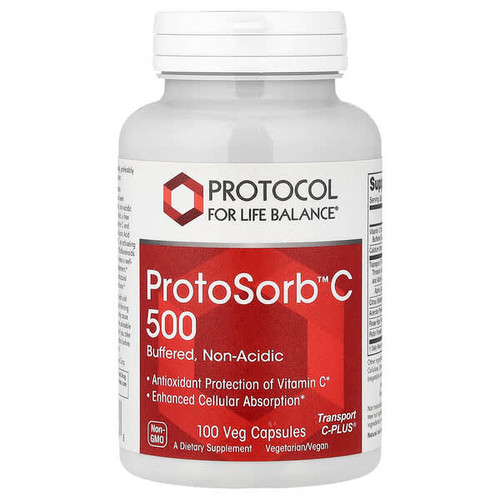<img alt="Protocol for Life Balance, ProtoSorbC 500, 100 Veg Capsules" title="Protocol for Life Balance, ProtoSorbC 500, 100 Veg Capsules,707359107168"
