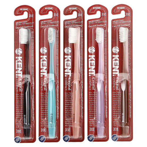 <img alt="Kent, Ultra Soft Toothbrush, Crystal Compact, 5 Toothbrushes" title="Kent, Ultra Soft Toothbrush, Crystal Compact, 5 Toothbrushes,8809099142163"