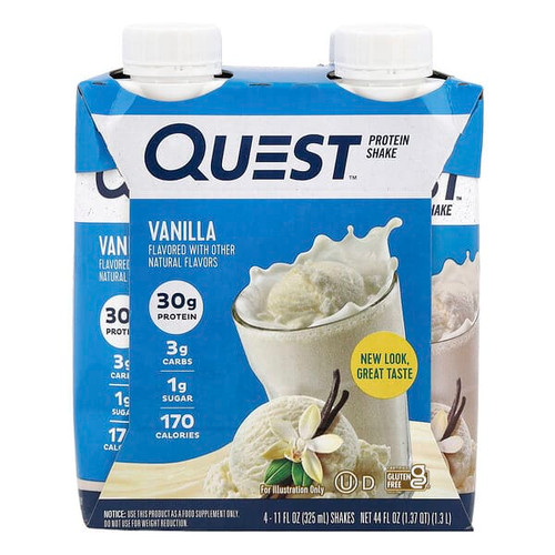 <img alt="Quest Nutrition, Protein Shake, Vanilla, 4 Shakes, 11 fl oz (325 ml) Each" title="Quest Nutrition, Protein Shake, Vanilla, 4 Shakes, 11 fl oz (325 ml) Each,888849008148"