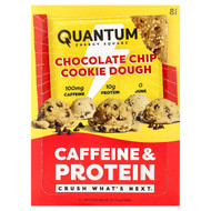 <img alt="Quantum Energy Square, Caffeine & Protein Bar, Chocolate Chip Cookie Dough, 8 Bars, 1.69 oz (48 g) Each" title="Quantum Energy Square, Caffeine & Protein Bar, Chocolate Chip Cookie Dough, 8 Bars, 1.69 oz (48 g) Each,853894007842"