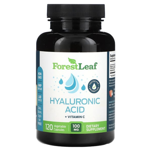 <img alt="Forest Leaf, Hyaluronic Acid, 100 mg, 120 Vegetable Capsules" title="Forest Leaf, Hyaluronic Acid, 100 mg, 120 Vegetable Capsules,645080875829"