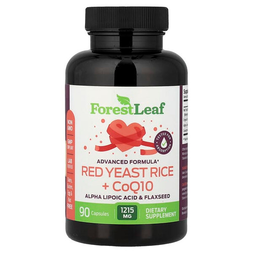 <img alt="Forest Leaf, Red Yeast Rice + CoQ10, 90 Capsules" title="Forest Leaf, Red Yeast Rice + CoQ10, 90 Capsules,645080875683"
