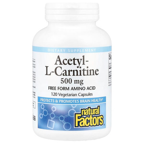 <img alt="Natural Factors, Acetyl-L-Carnitine, 500 mg, 120 Vegetarian Capsules" title="Natural Factors, Acetyl-L-Carnitine, 500 mg, 120 Vegetarian Capsules,068958028064"