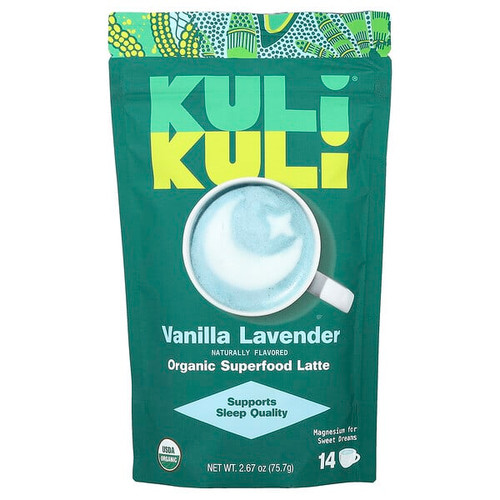 <img alt="Kuli Kuli, Organic Superfood Latte, Vanilla Lavender, 2.67 oz (75.7 g)" title="Kuli Kuli, Organic Superfood Latte, Vanilla Lavender, 2.67 oz (75.7 g),850030552198"