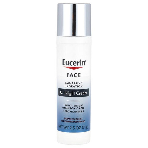 <img alt="Eucerin, Face, Immersive Hydration Night Cream, Fragrance Free, 2.5 oz (71 g)" title="Eucerin, Face, Immersive Hydration Night Cream, Fragrance Free, 2.5 oz (71 g),072140036225"