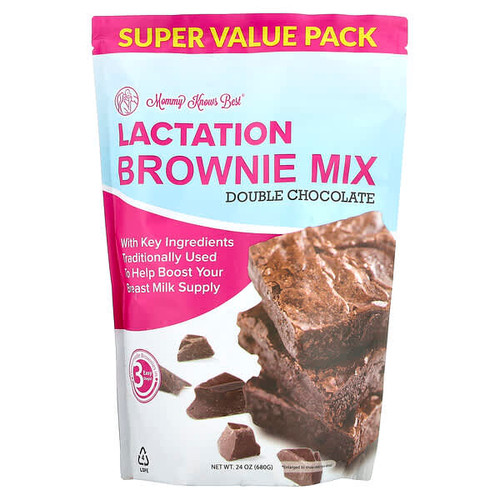 <img alt="Mommy Knows Best, Lactation Brownie Mix, Double Chocolate,  24 oz (680 g)" title="Mommy Knows Best, Lactation Brownie Mix, Double Chocolate,  24 oz (680 g),850013052035"