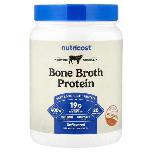 <img alt="Nutricost, Bone Broth Protein, Unflavored, 14.3 oz (400 g)" title="Nutricost, Bone Broth Protein, Unflavored, 14.3 oz (400 g),810139573067"