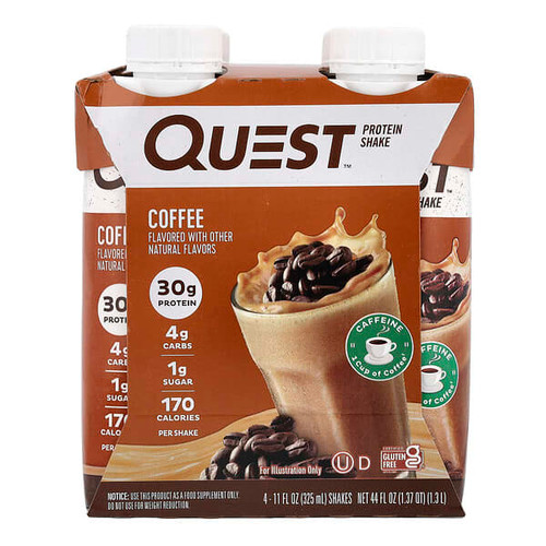 <img alt="Quest Nutrition, Protein Shake, Coffee, 4 Shakes, 11 fl oz (325 ml) Each" title="Quest Nutrition, Protein Shake, Coffee, 4 Shakes, 11 fl oz (325 ml) Each,888849014477"