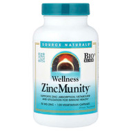 <img alt="Source Naturals, Wellness ZincMunity, 120 Vegetarian Capsules" title="Source Naturals, Wellness ZincMunity, 120 Vegetarian Capsules,021078028826"