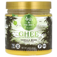 <img alt="4th & Heart, Ghee Clarified Butter, Grass-Fed, Vanilla Bean, 16 oz (454 g)" title="4th & Heart, Ghee Clarified Butter, Grass-Fed, Vanilla Bean, 16 oz (454 g),853104007334"
