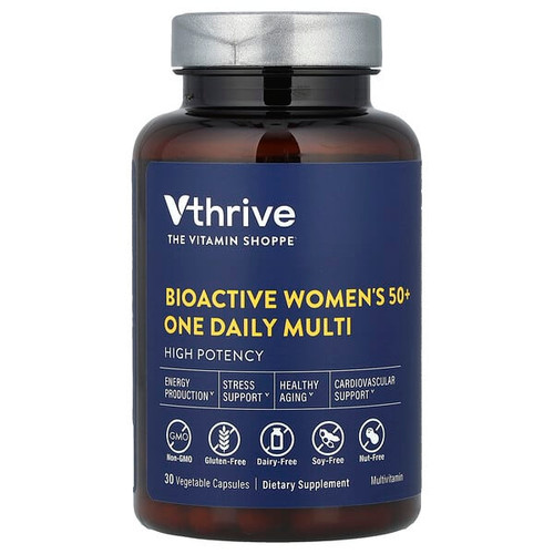 <img alt="Vthrive, Bioactive Womens 50+ One Daily Multi, 30 Vegetable Capsules" title="Vthrive, Bioactive Womens 50+ One Daily Multi, 30 Vegetable Capsules,766536061075"