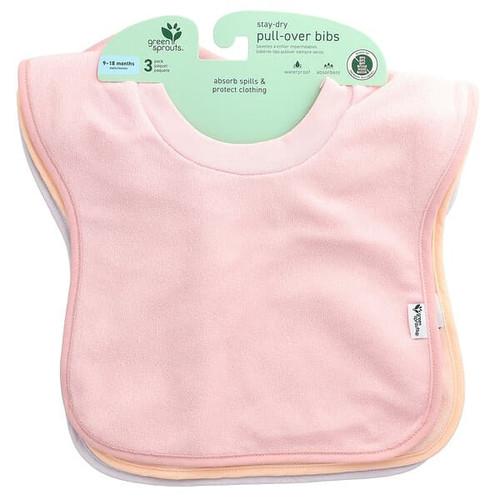 <img alt="Green Sprouts, Stay-Dry Pull-Over Bibs, 9-18 Months, 3 Pack" title="Green Sprouts, Stay-Dry Pull-Over Bibs, 9-18 Months, 3 Pack,715418116259"